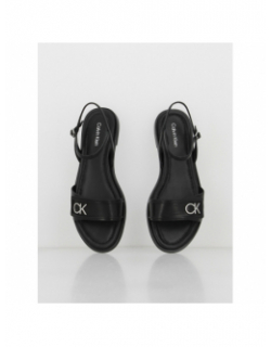 Sandales flat noir femme - Calvin Klein