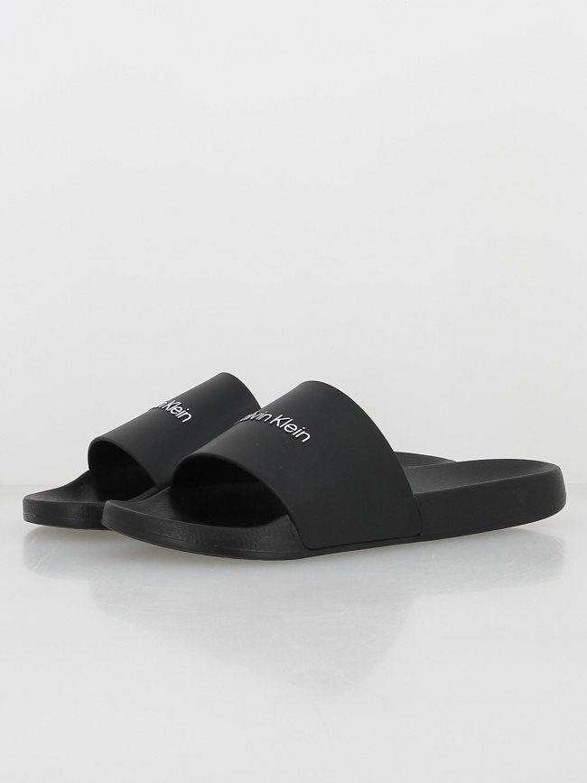 Claquettes slide noir homme - Calvin Klein