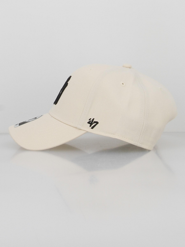 Casquette yankees snapback natural beige noir - 47 Brand