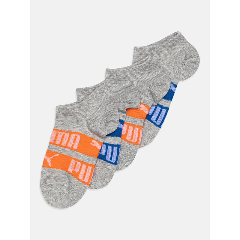 2 paires de chaussettes logo stripes gris enfant - Puma