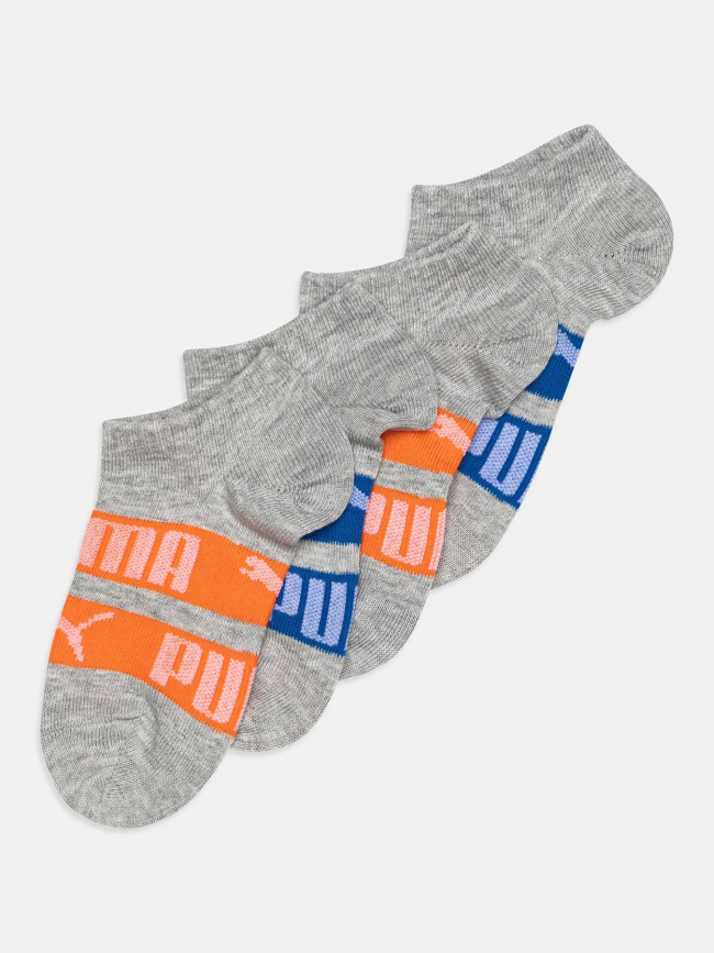 2 paires de chaussettes logo stripes gris enfant - Puma