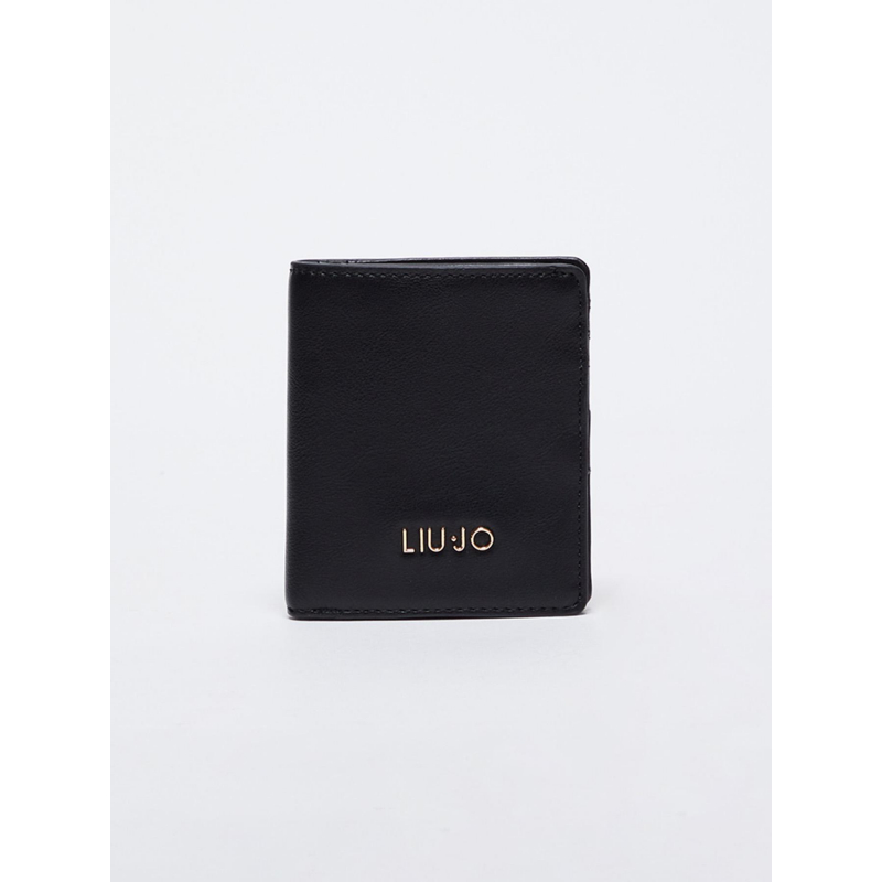 Porte carte bifold xs nero noir femme - Liu Jo