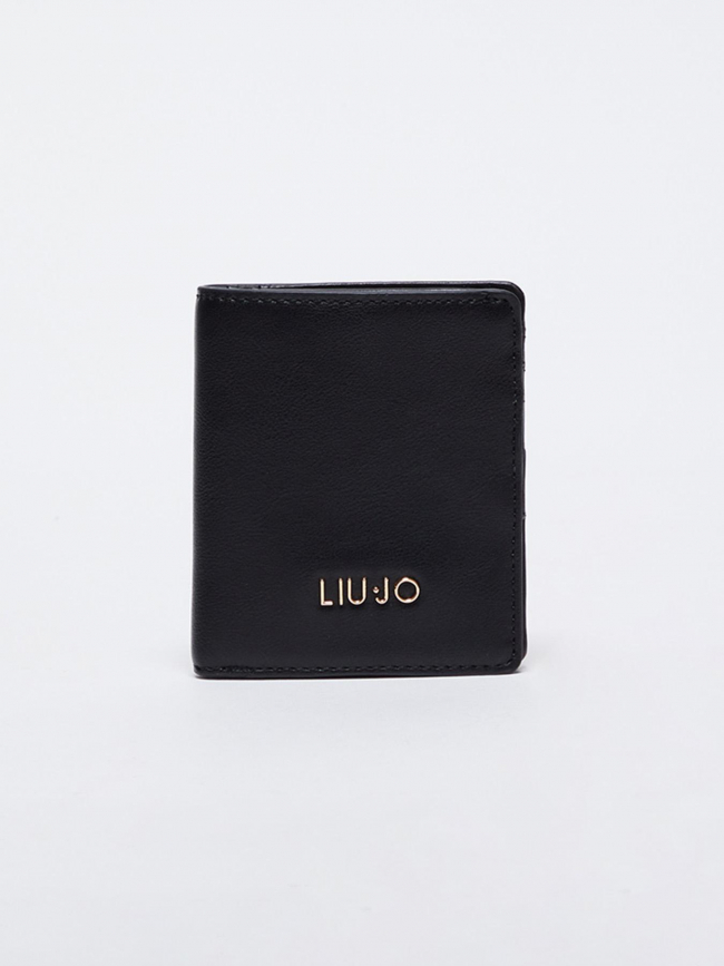 Porte carte bifold xs nero noir femme - Liu Jo