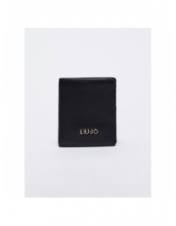 Porte carte bifold xs nero noir femme - Liu Jo