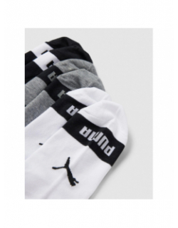 6 paires de chaussettes sneakers gris noir blanc - Puma