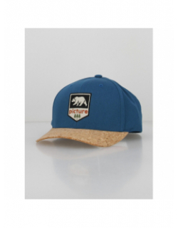 Casquette visière en liège wakopa bleu homme - Picture