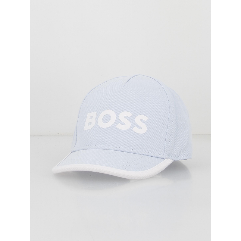 Casquette oxford bleu clair enfant - Boss