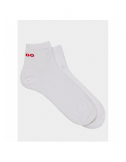 Pack 2 paires de chaussettes logo blanc homme - Hugo