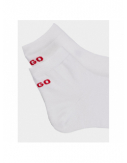 Pack 2 paires de chaussettes logo blanc homme - Hugo