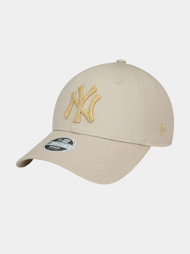 Casquette 9forty metallic logo beige femme - New Era