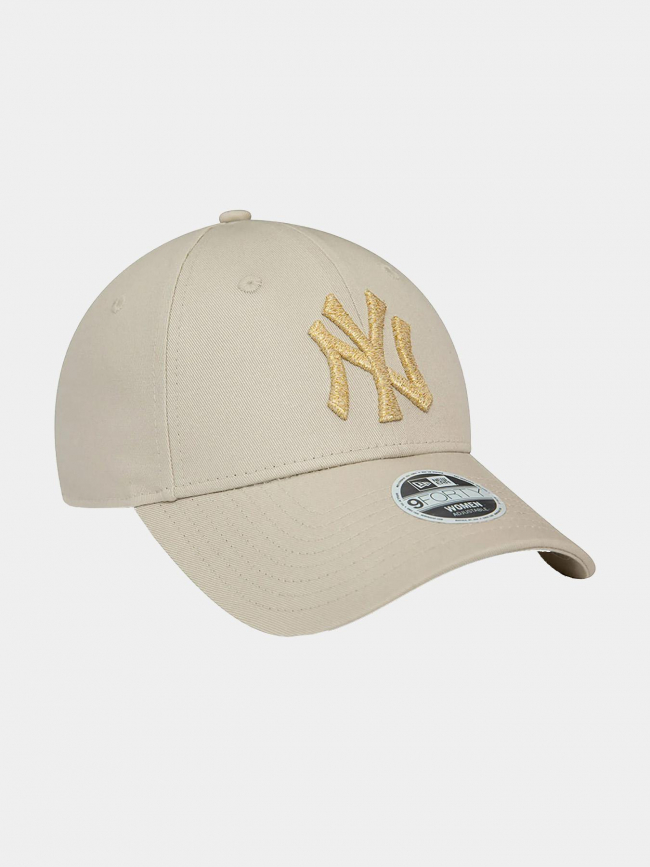 Casquette 9forty metallic logo beige femme - New Era