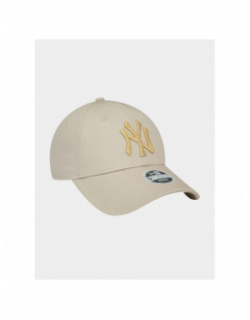 Casquette 9forty metallic logo beige femme - New Era