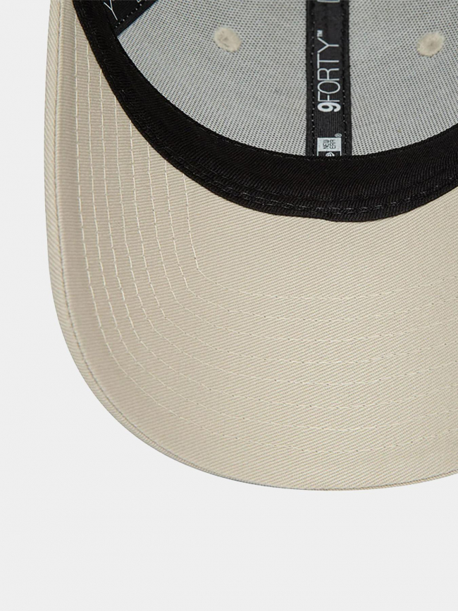 Casquette 9forty metallic logo beige femme - New Era