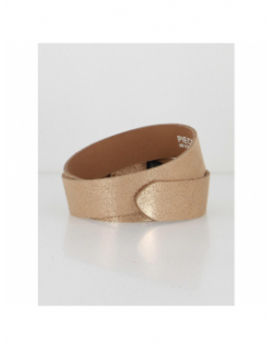 Ceinture en cuir pilja rose gold femme - Pieces