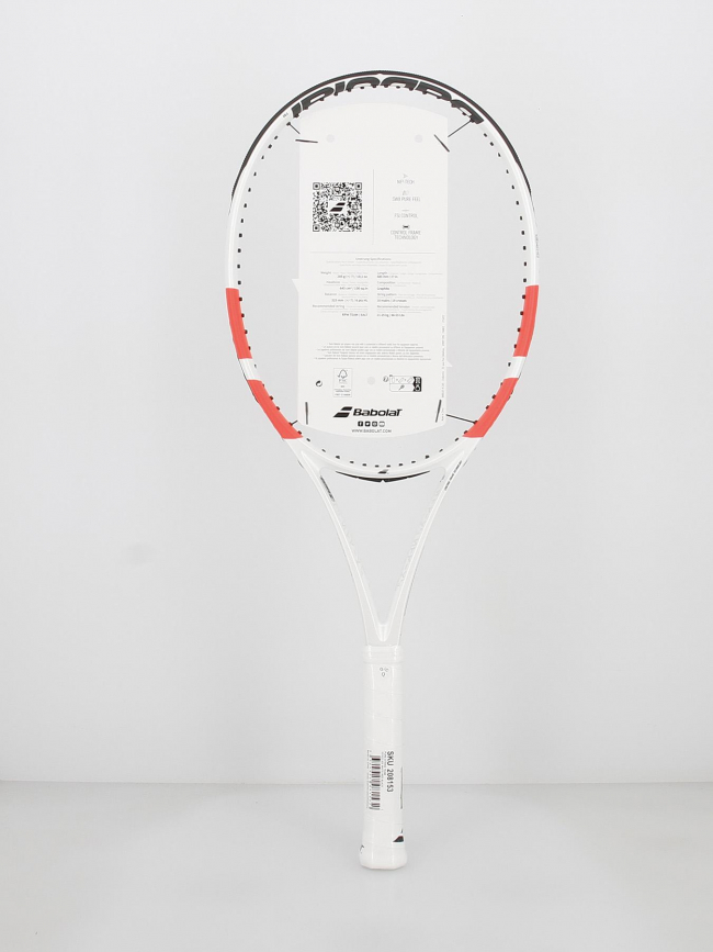 Raquette de tennis non cordé pure strike team blanc - Babolat