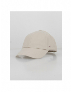 Casquette uni vrille mini logo beige - Eden Park