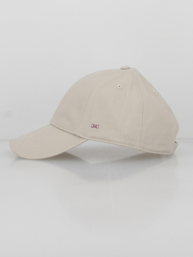 Casquette uni vrille mini logo beige - Eden Park