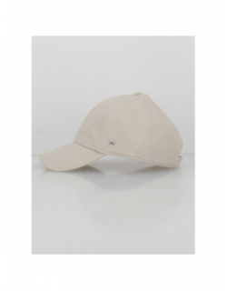 Casquette uni vrille mini logo beige - Eden Park