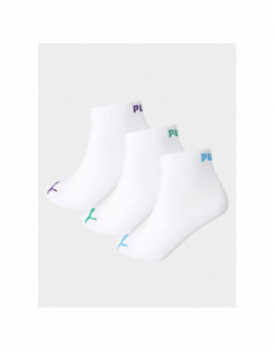 3 paires de chaussettes sneaker plain blanc - Puma