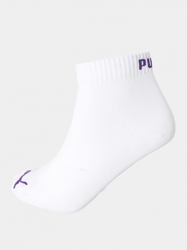 3 paires de chaussettes sneaker plain blanc - Puma