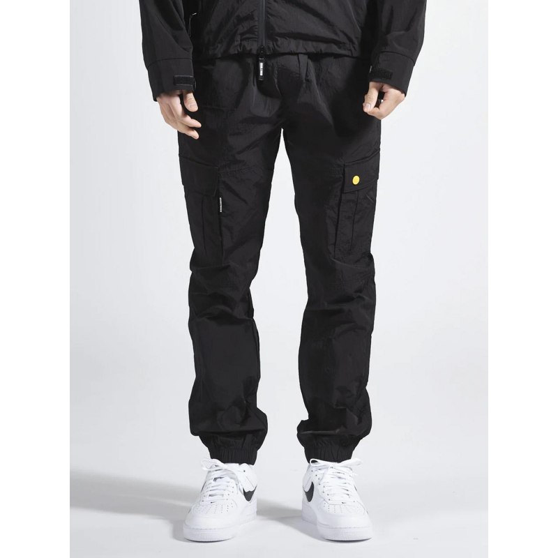 Pantalon nagano cargo noir homme - Double Hood