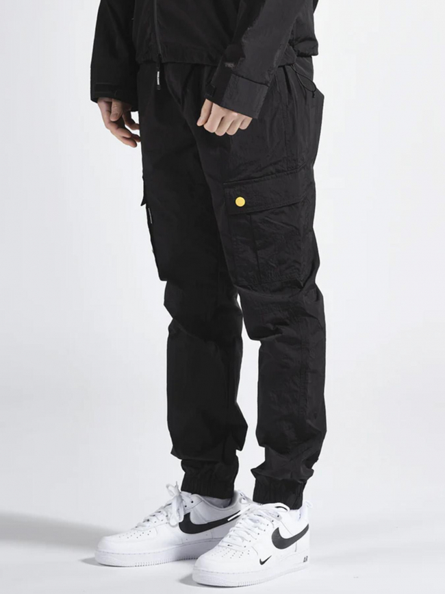 Pantalon nagano cargo noir homme - Double Hood