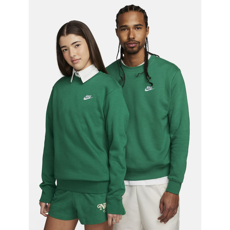 Sweat crew sportswear club uni vert - Nike