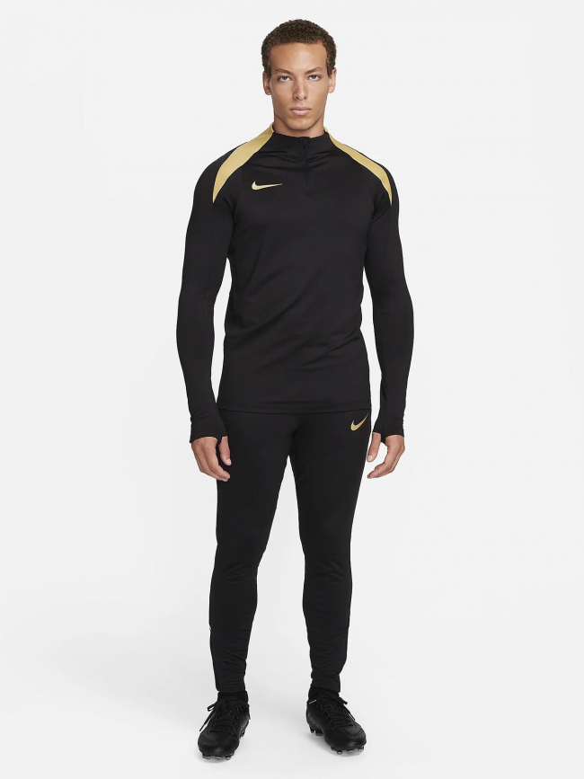 Sweat zippé de football strk dril doré noir homme - Nike