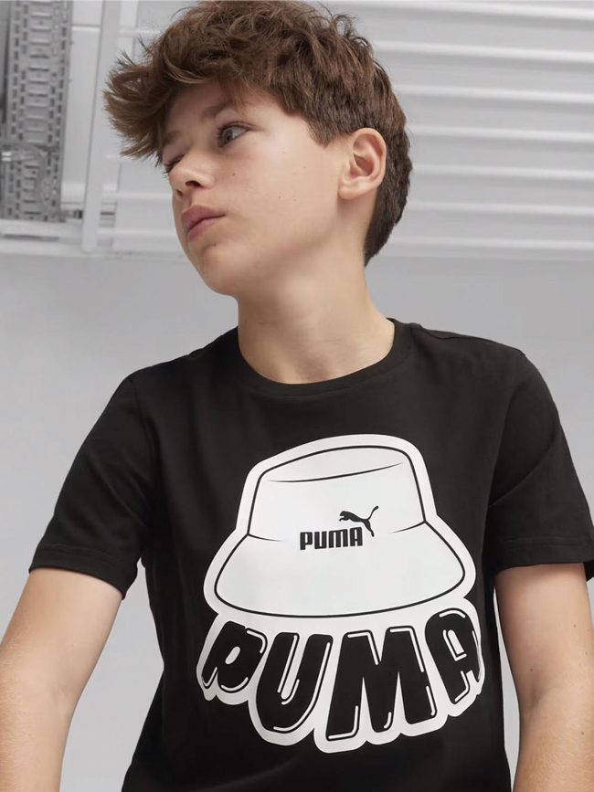 T-shirt graf noir enfant - Puma