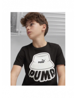 T-shirt graf noir enfant - Puma