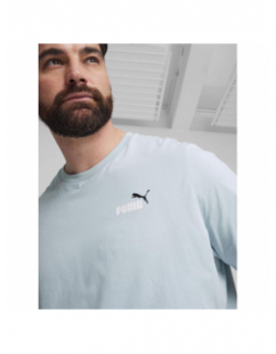 T-shirt uni essential bleu homme - Puma