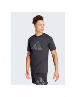 T-shirt uni logo essea noir homme - Adidas