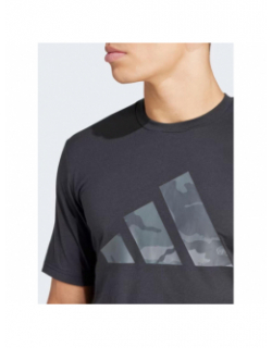 T-shirt uni logo essea noir homme - Adidas