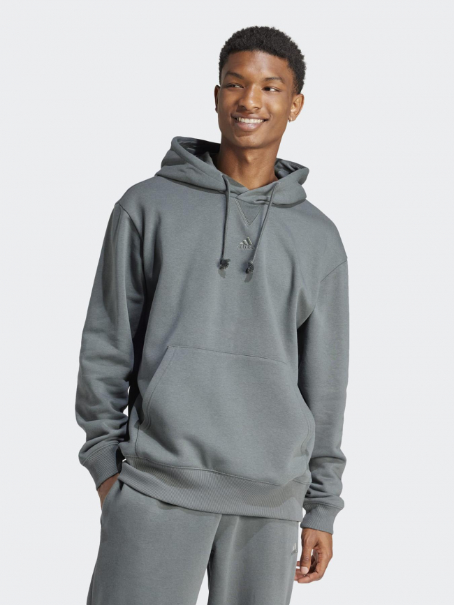 Sweat à capuche uni all szn kaki homme - Adidas