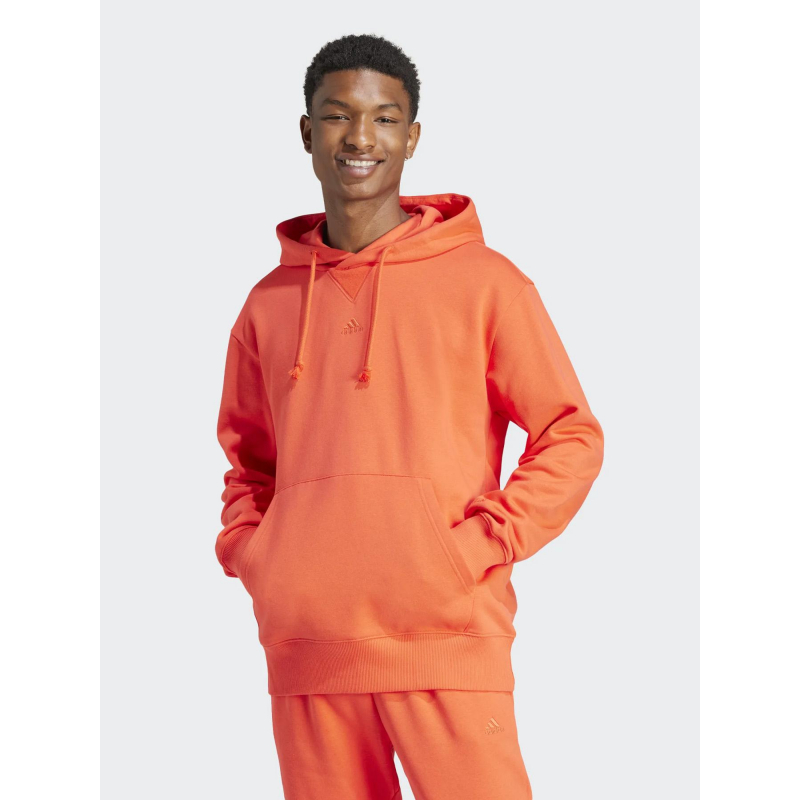 Sweat à capuche uni all szn rouge homme - Adidas