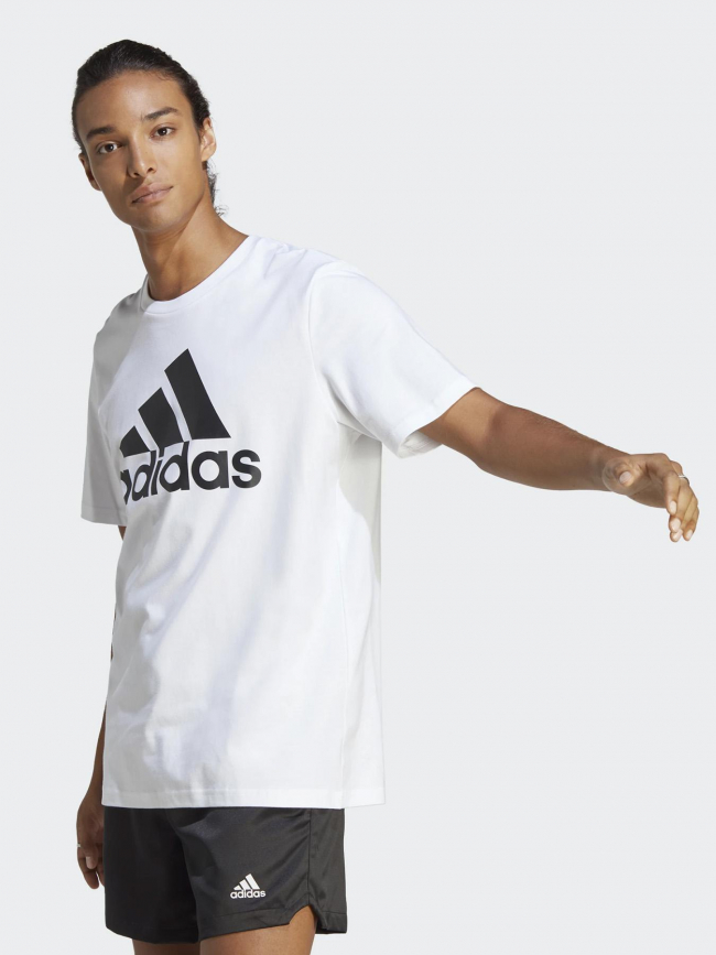 T-shirt logo blanc homme - Adidas