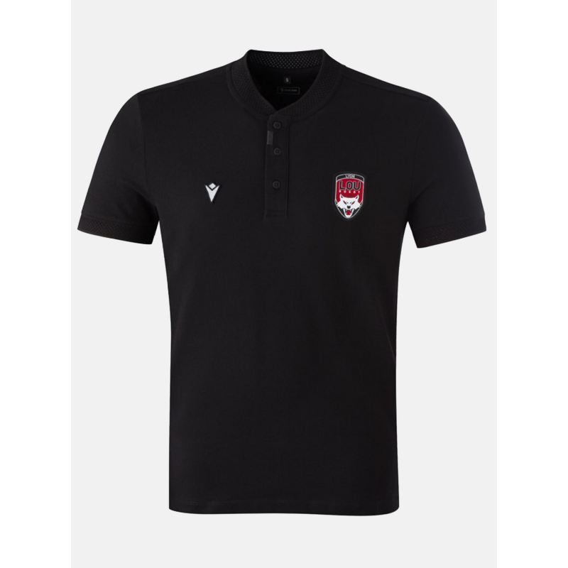 Polo travel rugby noir homme - M Com