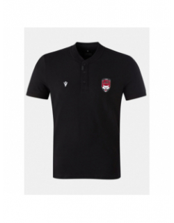 Polo travel rugby noir homme - M Com