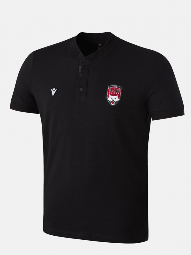 Polo travel rugby noir homme - M Com