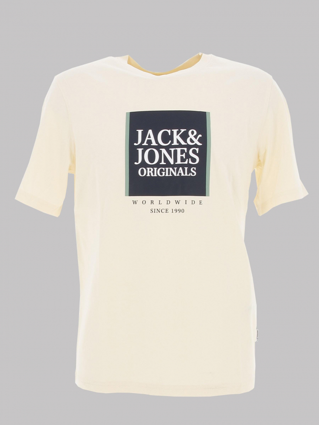 T-shirt jorlafayette beige homme - Jack & Jones