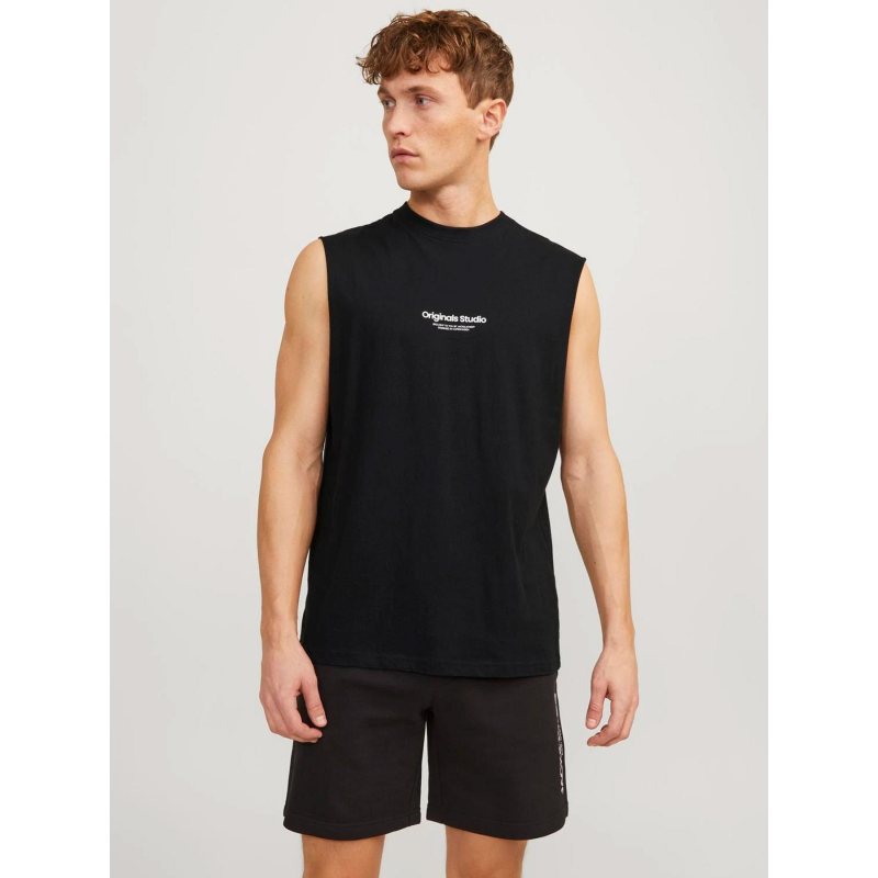 T-shirt sleeveless logo noir homme - Jack & Jones