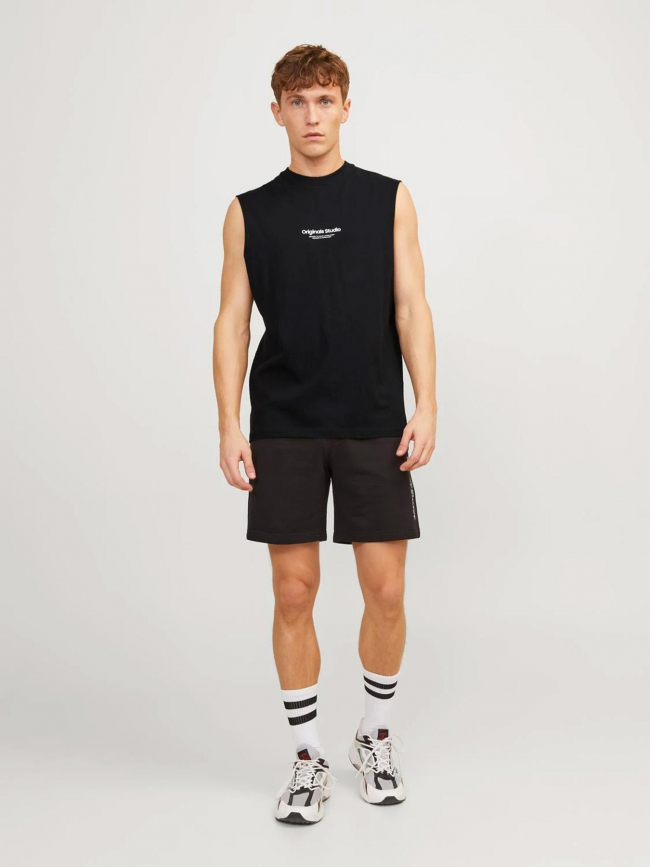 T-shirt sleeveless logo noir homme - Jack & Jones