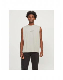 T-shirt sleeveless logo beige homme - Jack & Jones