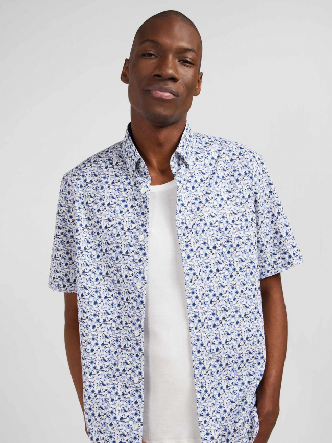 Chemise h bla imprimé bleu homme - Eden Park