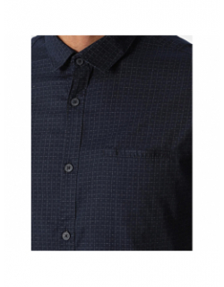 Chemise cut mc imprimé bleu homme - Teddy Smith