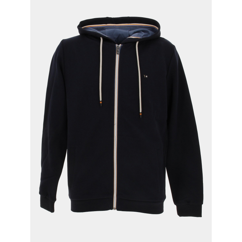 Sweat à capuche zippé sankyo bleu marine homme - Benson & Cherry