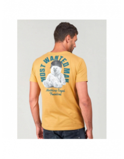 T-shirt wunth sahara jaune homme - Le Temps Des Cerises