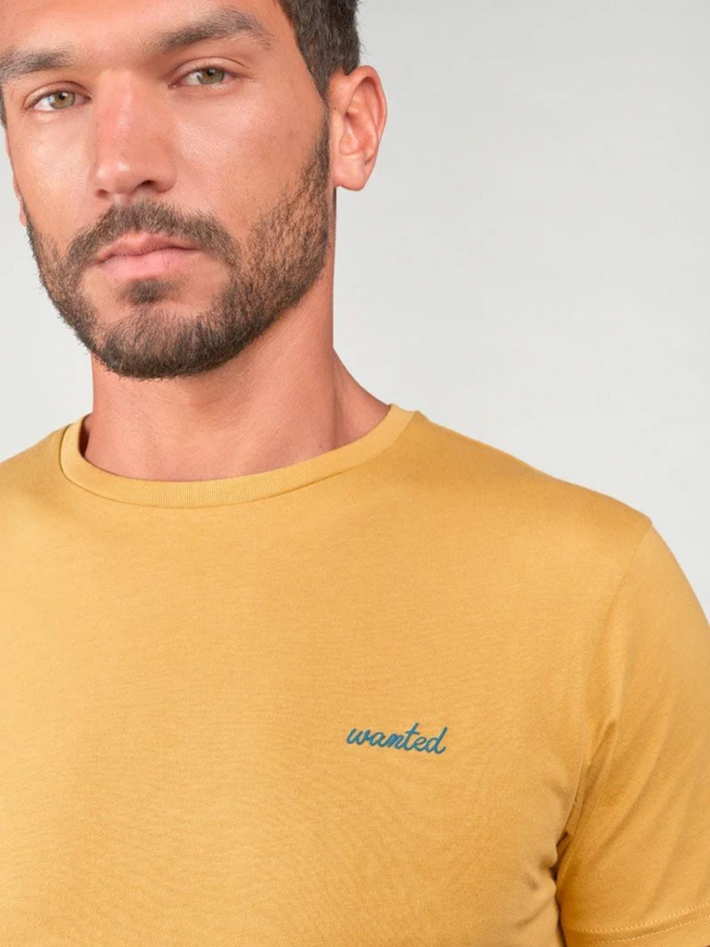 T-shirt wunth sahara jaune homme - Le Temps Des Cerises