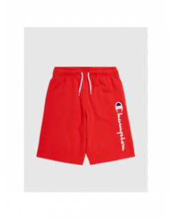 Short jogging logo brodé rouge garçon - Champion