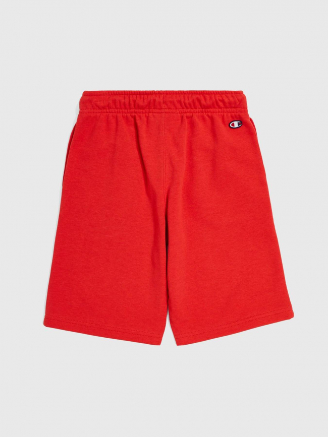 Short jogging logo brodé rouge garçon - Champion